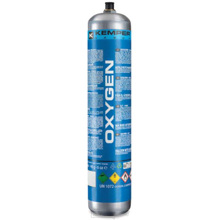 Oxigén/oxigén 110 l (110 bar), M12x1 menettel