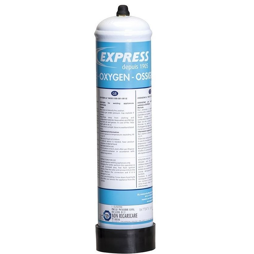 Oxigén/oxigén 110 l (110 bar), menet M10x1