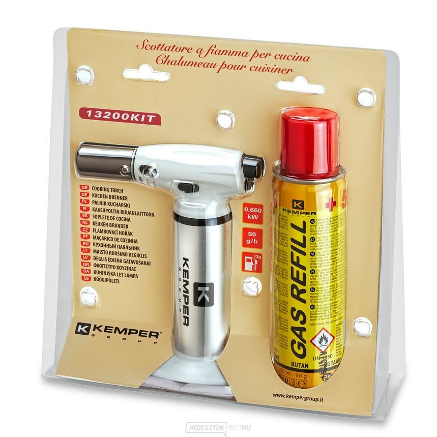 Mini égő konyhai gáz bután 90 g (150ml)