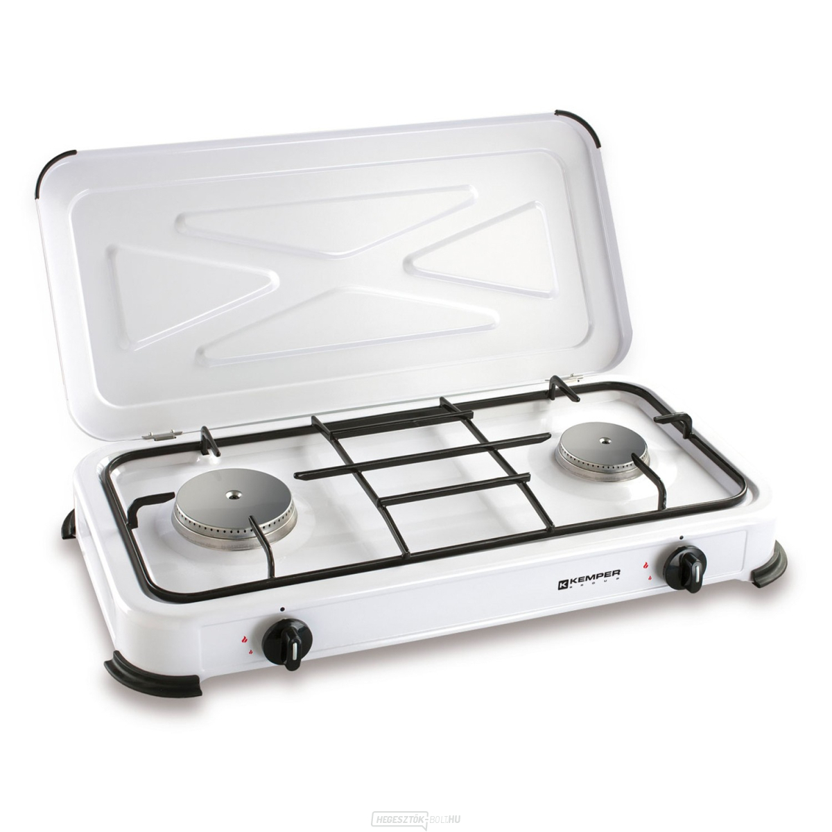 Kétégős zománc tűzhely 2,6 kW