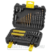 Stanley Titanium fém/fa/falazó fúrókészlet, bitek, bittartó, fej, süllyesztő, adapter gallery main image