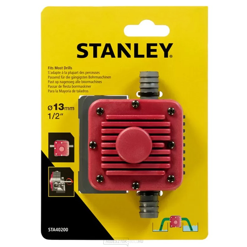 Fúrószivattyú 1-2" 13 mm, szorító tengely 6 mm Stanley STA40200
