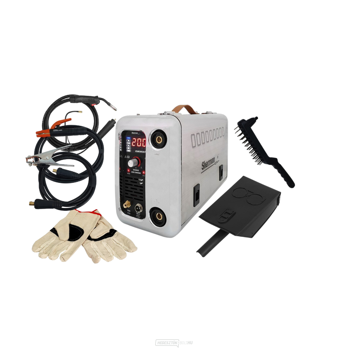 Szinergikus inverteres hegesztő DIGIMIG 200 CHROME + kábelek + pisztoly + tartozékok