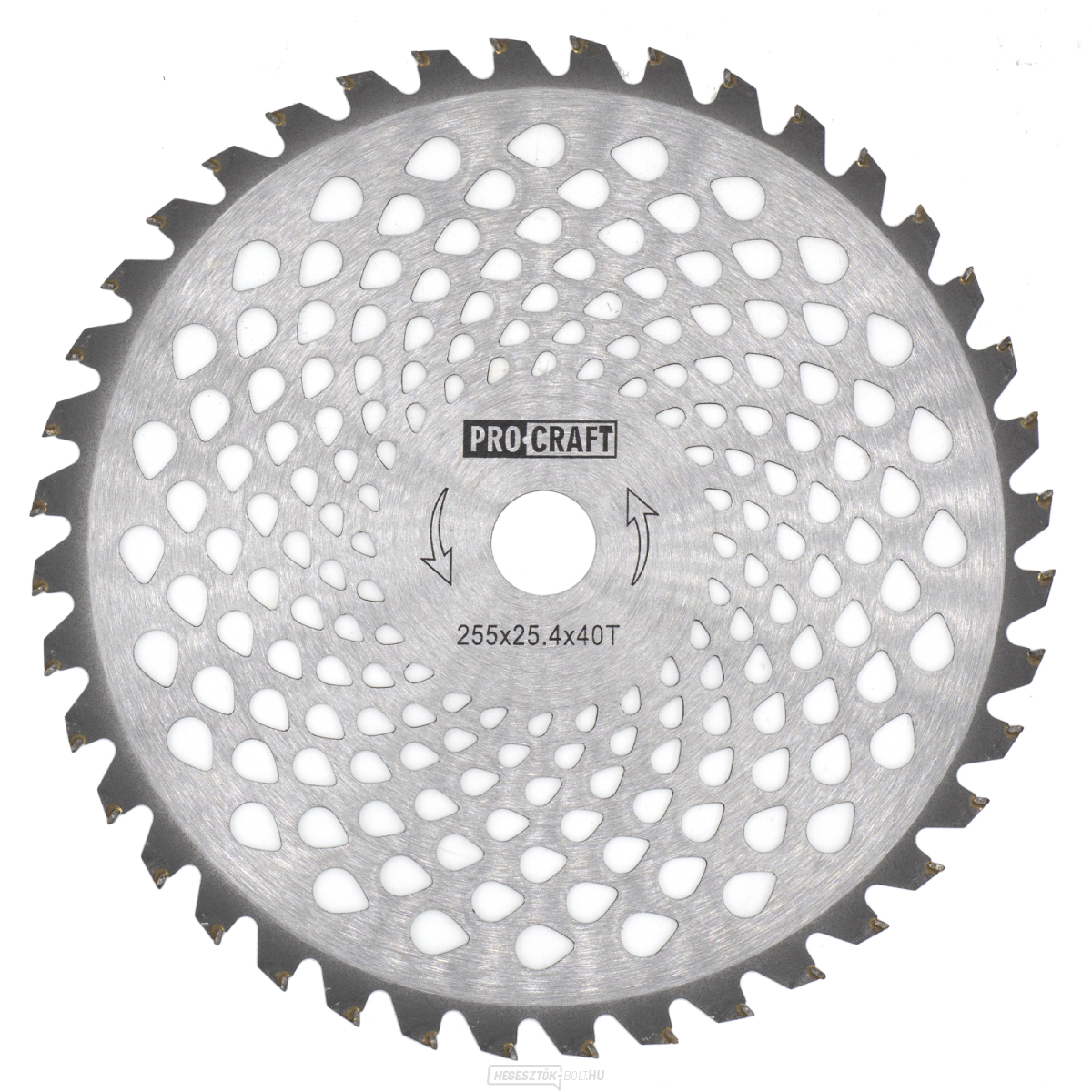 Bozótvágó penge (penge) (D255*25.4) 40 fogú volfrám-karbid PROCRAFT | H/P-40T