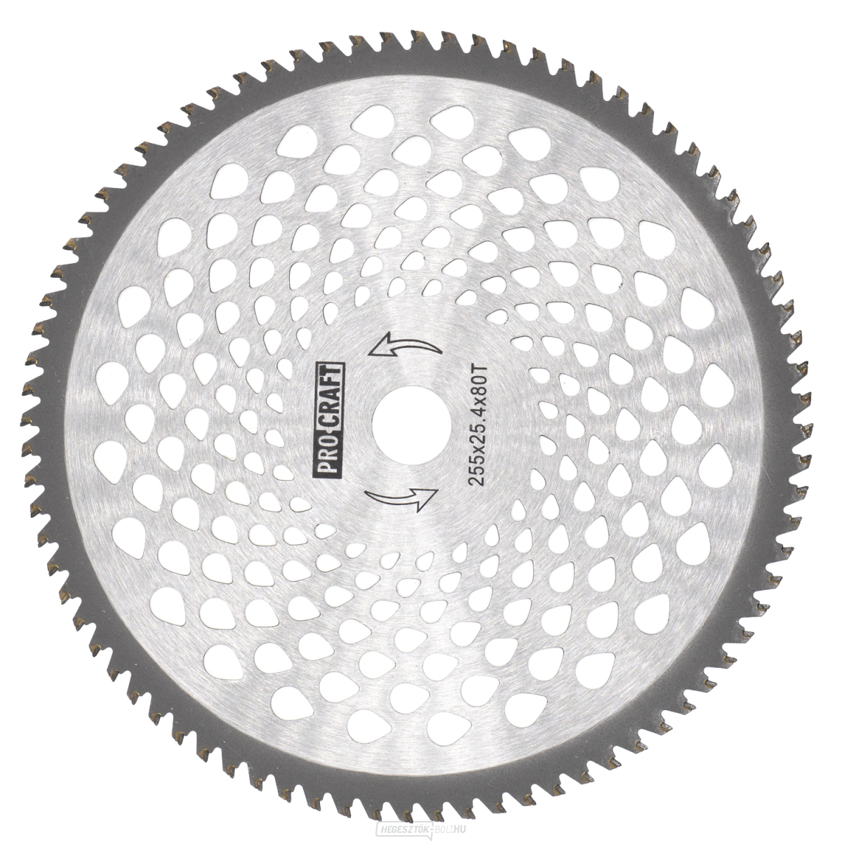 Bozótvágó penge (penge) (D255*25.4) 80T volfrám-karbid PROCRAFT | H/P-80T