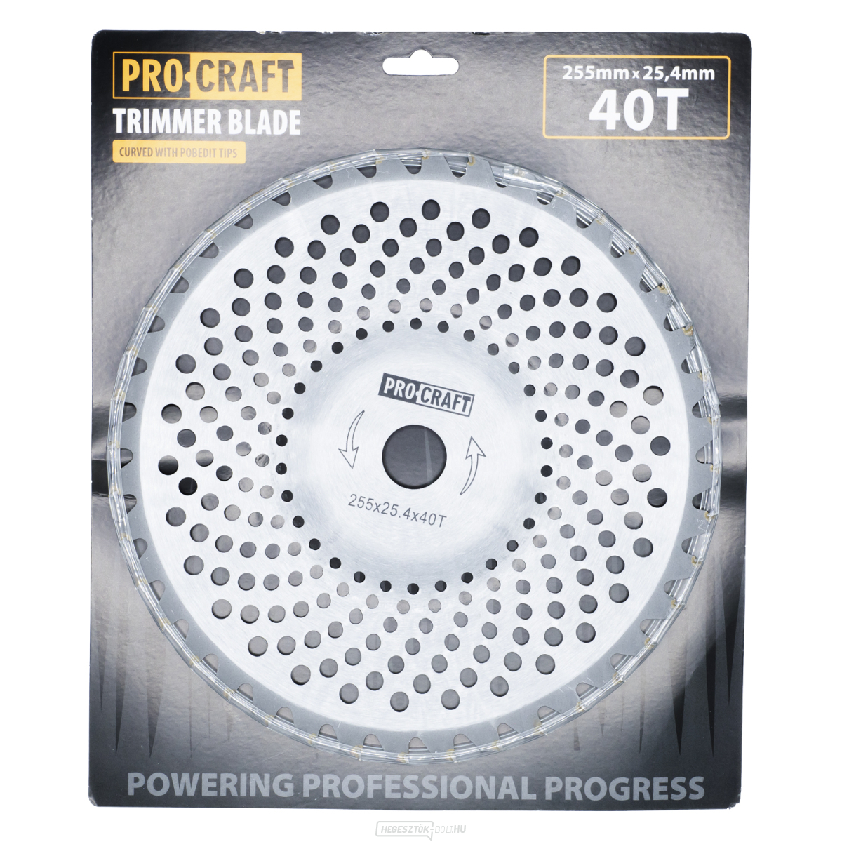 Bozótvágó penge (tárcsa) (D255*25.4) 40 fogú, lekerekített PROCRAFT | H/P-1