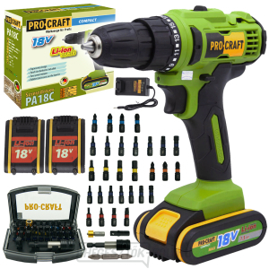 Procraft SPA18С akkus fúró-csavarozó BS-32 bitkészlettel | SPA18C/BS32 Procraft SPA18С akkus fúró-csavarozó BS-32 bitkészlettel | SPA18C/BS32 gallery main image