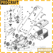 Elektromos fűnyíró Procraft NM1600 | NM1600 náhled