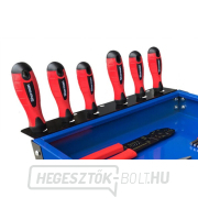 3PB műhelykocsi 3 polccal - kék Előnézet 