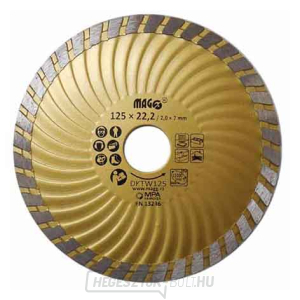 Gyémánttárcsa TURBO-W 125x22,2 mm Gyémánttárcsa TURBO-W 125x22,2 mm