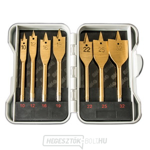 Lapos fafúró készlet 10, 12, 16, 19, 22, 25, 32 mm TITAN