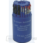 Fúrókészlet kombinált dobozban, 18 darabos Fúrókészlet kombinált dobozban, 18 darabos gallery main image