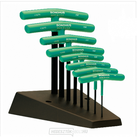 T-kulcs készlet TTHX 8 torx T9-40+állvány T-kulcs készlet TTHX 8 torx T9-40+állvány gallery main image