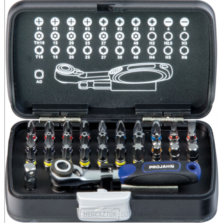 PR-Color-Bit-box 1/4"/33 darabos racsnis fejjel