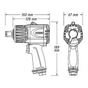 Pneumatikus ütvecsavarozó HAZET 9013MTT Előnézet 