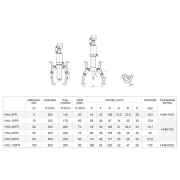 Két- vagy háromkarú hidraulikus lehúzó HHL-10FR Előnézet 
