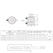 Kettős működésű üreges dugattyús hidraulikus henger HHYG-10050KS Előnézet 