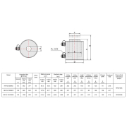 Kettős működésű üreges dugattyús hidraulikus henger HHYG-10050KS Előnézet 