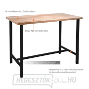 Műhelyasztal P 1200 S Black Line Előnézet 
