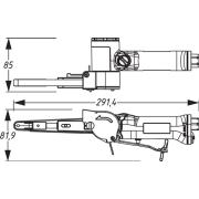 Pneumatikus szalagcsiszoló HAZET 9033 N-4 Előnézet 