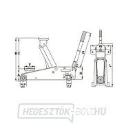 Mobil pneumatikus-hidraulikus műhelyemelő OMEGALIFT 22101C Előnézet 