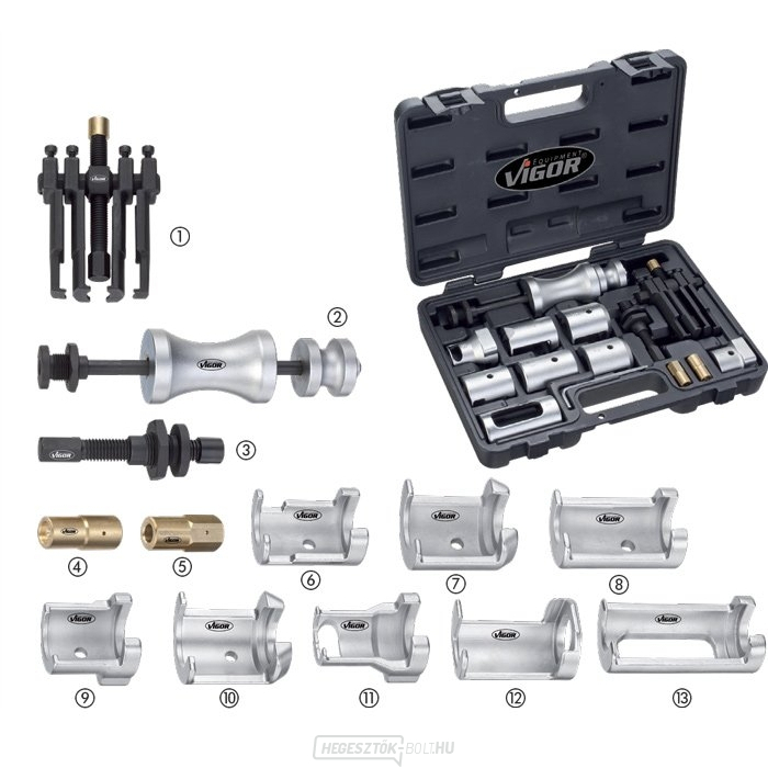 Ablaktörlő kar eltávolító szerszámkészlet VIGOR V2523