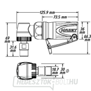 Pneumatikus mini szárcsiszoló HAZET 9032M-5 Előnézet 