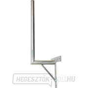 Antennatartó 25cm falra szerelhető merevítővel, cső 42/2mm, magasság 66cm fűtés gallery main image