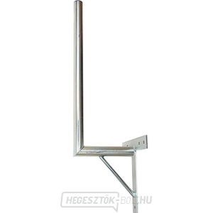 Antennatartó 25cm falra szerelhető merevítővel, cső 42/2mm, magasság 66cm fűtés Antennatartó 25cm falra szerelhető merevítővel, cső 42/2mm, magasság 66cm fűtés