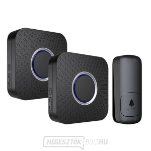 Vezeték nélküli GETI GWDK208B kinetikus csengő szett Vezeték nélküli GETI GWDK208B kinetikus csengő szett gallery main image