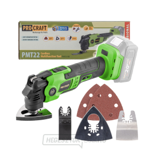Akkus multifunkciós oszcilláló csiszoló Procraft PMT22bb (akkumulátor és töltő nélkül) | PMT22bb gallery main image