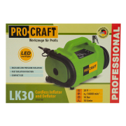 LK30 Procraft akkus kompresszor fúvóka kombinációval (akkumulátor és töltő nélkül) | LK30 bb náhled