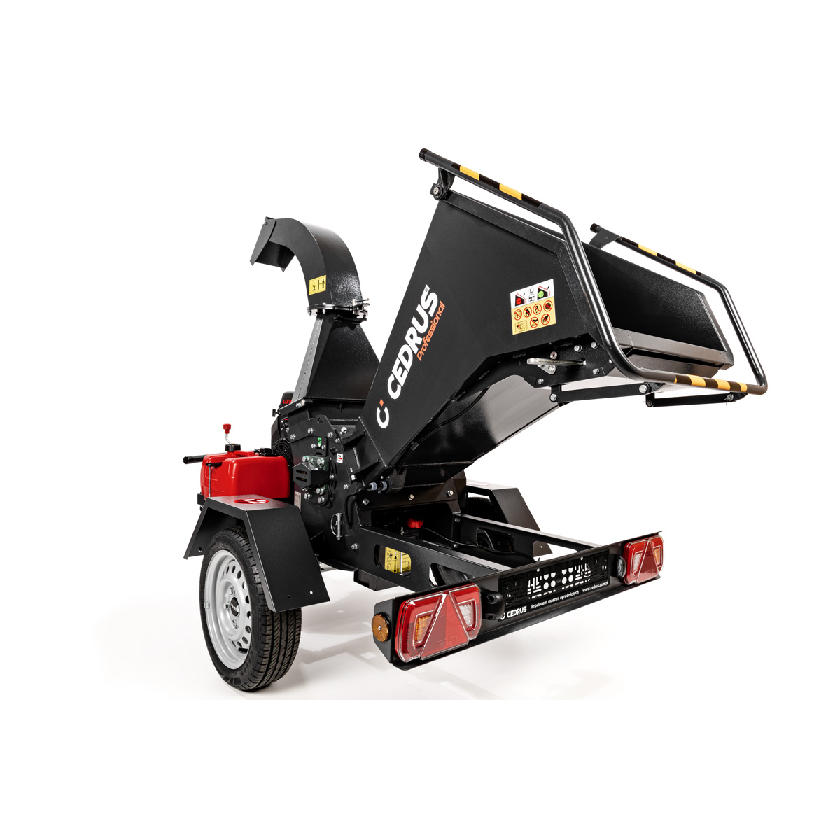 Hahn & Sohn Cedrus R13 - professzionális vontatott ágaprító 18 kW-os Loncin benzinmotorral Előnézet 