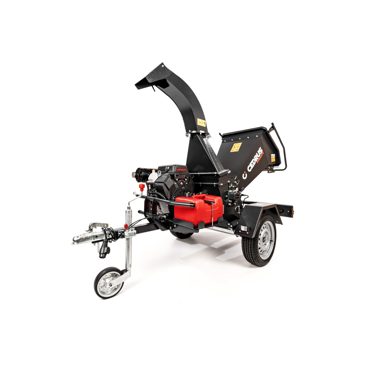 Hahn & Sohn Cedrus R13 - professzionális vontatott ágaprító 18 kW-os Loncin benzinmotorral Előnézet 