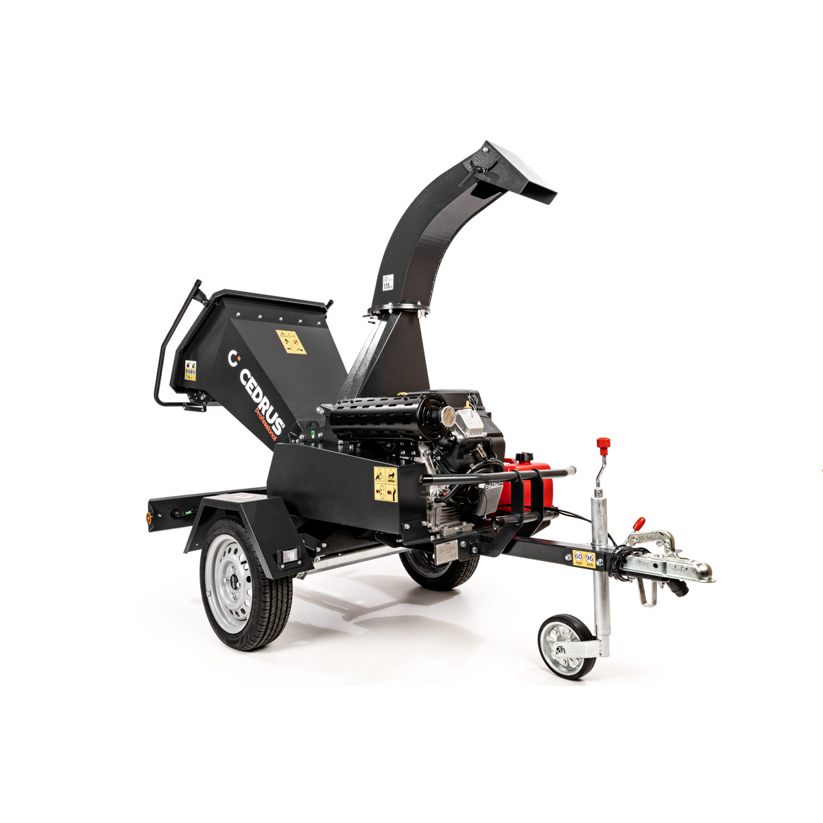 Hahn & Sohn Cedrus R13 - professzionális vontatott ágaprító 18 kW-os Loncin benzinmotorral Előnézet 