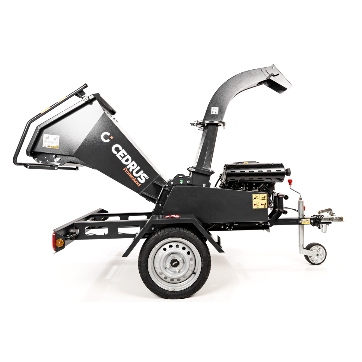 Hahn & Sohn Cedrus R13 - professzionális vontatott ágaprító 18 kW-os Loncin benzinmotorral Előnézet 