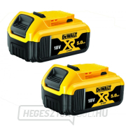 DeWALT DCB184P2 18 V-os kezdőkészlet 2 db 5 Ah-s akkumulátorral gallery main image