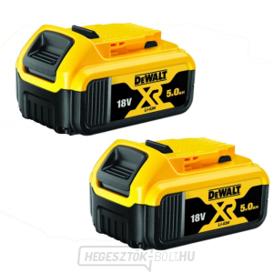 DeWALT DCB184P2 18 V-os kezdőkészlet 2 db 5 Ah-s akkumulátorral gallery main image
