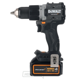 DeWALT DEWALT x McLaren F1 Team 18 V-os XR szénkefe nélküli ütvefúró - 2 × 4 Ah + töltő + akkumulátor gallery main image
