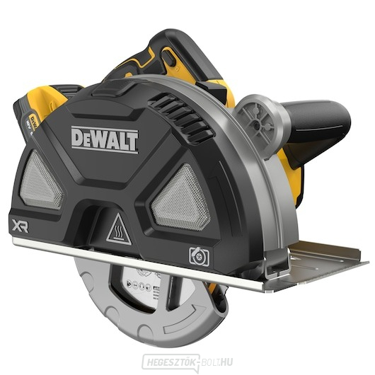 184 mm-es DeWALT körfűrész fém vágásához 18 V-os XR szénkefe nélküli motorral - 2 db POWERSTACK akkumulátor 5 Ah kapacitással