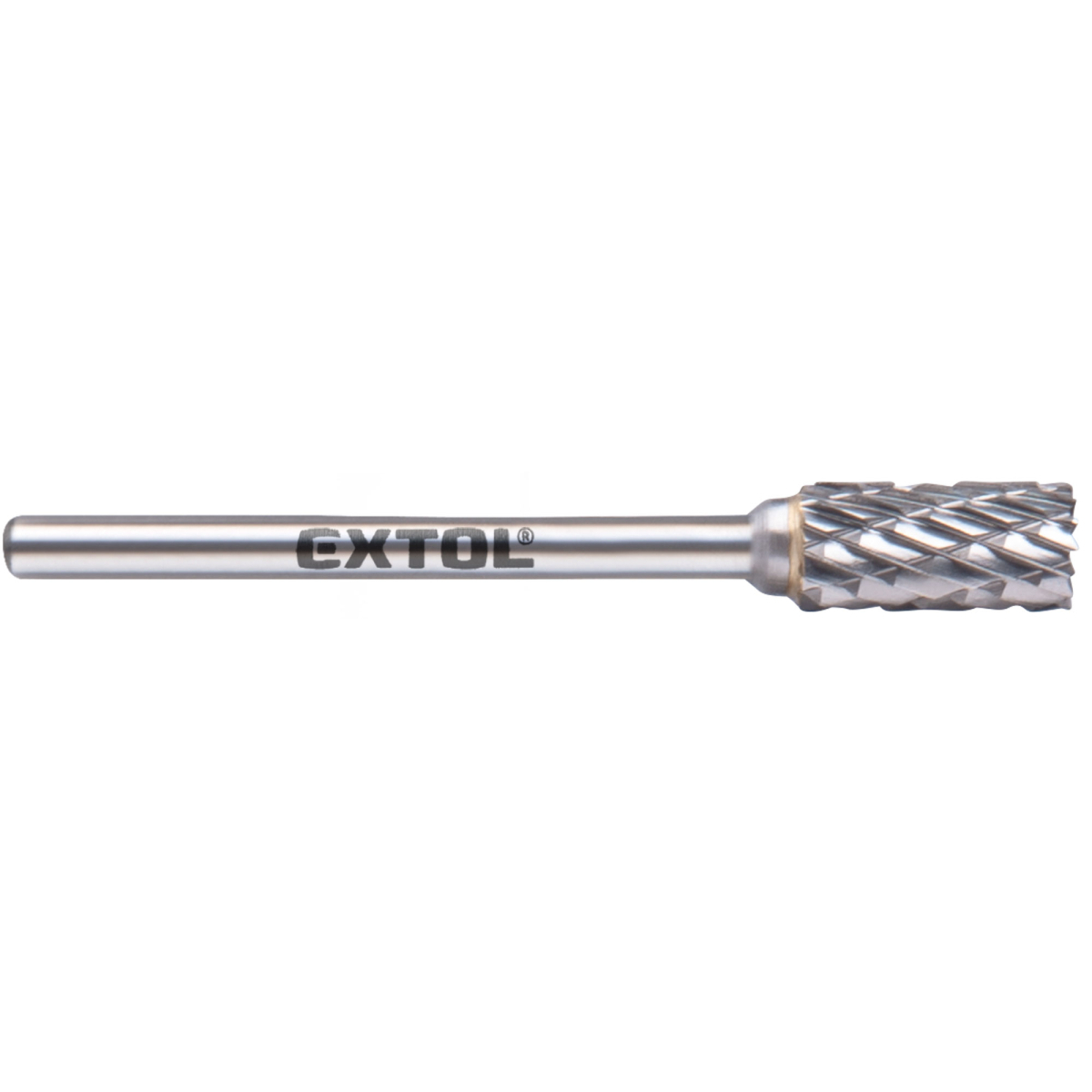 Keményfém maró, hengeres, végfogakkal, ⌀6x13mm, ⌀3mm szár, közepes fogazású (dupla fogazású)
