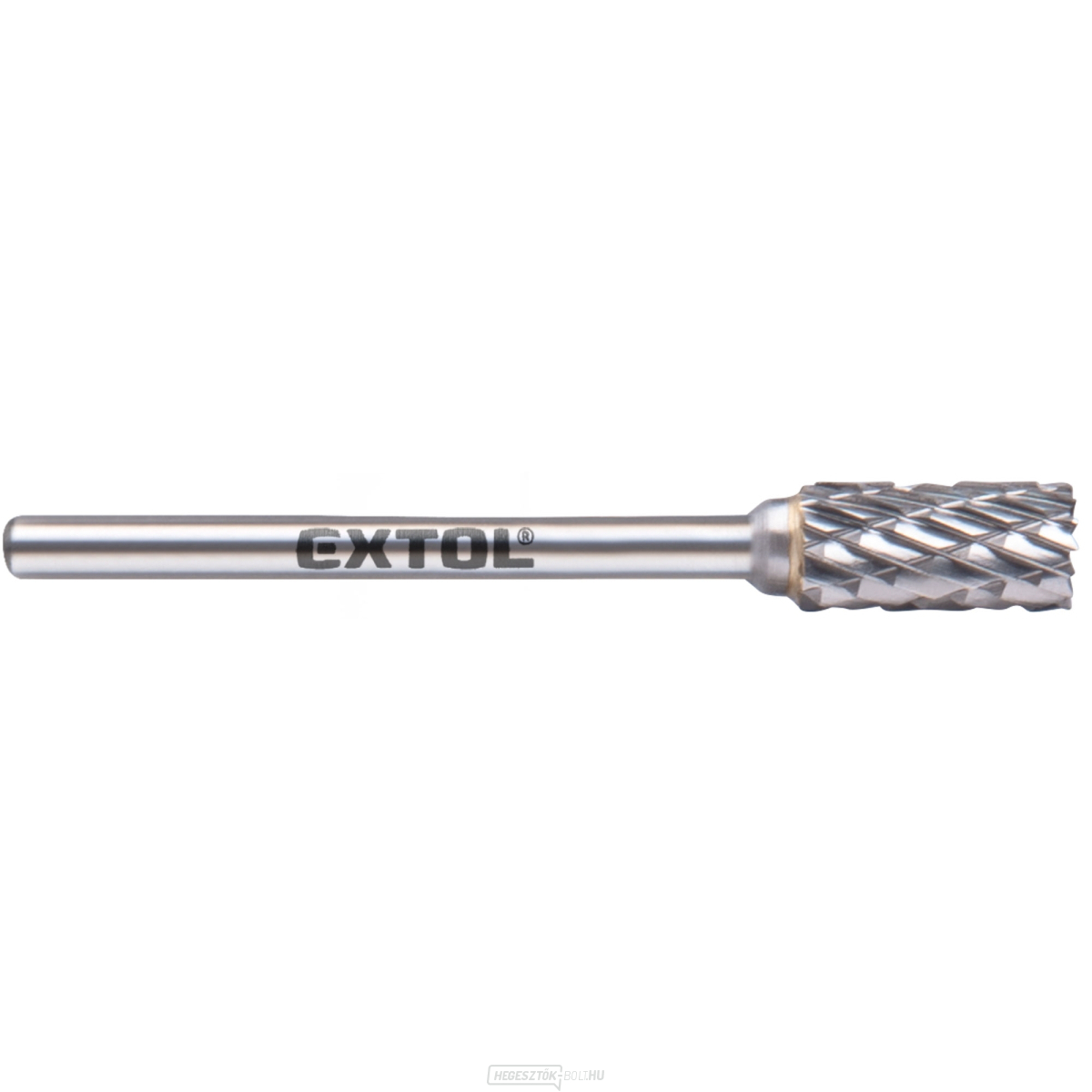 Keményfém maró, hengeres, végfogakkal, ⌀6x13mm, ⌀3mm szár, közepes fogazású (dupla fogazású)