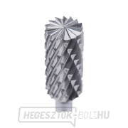 Keményfém maró, hengeres, végfogakkal, ⌀6x13mm, ⌀3mm szár, közepes fogazású (dupla fogazású) Előnézet 