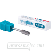 Keményfém maró, hengeres, végfogakkal, ⌀6x13mm, ⌀3mm szár, közepes fogazású (dupla fogazású) Előnézet 