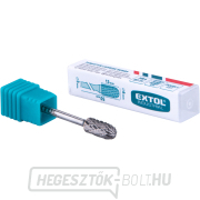 Keményfém maró, hengeres, gömb alakú heggyel, ⌀6x13mm, ⌀3mm szár, közepes fogazású (dupla fogazású) Előnézet 