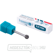 keményfém maró, golyós, ⌀6mm, ⌀3mm szár, közepes fogazású (dupla fogazású) Előnézet 