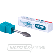 keményfém maró, kerek ív, ⌀6x13mm, ⌀3mm szár, közepes fogazású (dupla fogazású) Előnézet 