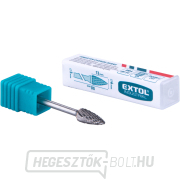 keményfém maró, éles ívű, ⌀6x13mm, ⌀3mm szár, közepes fogazású (dupla fogazású) Előnézet 