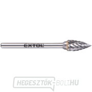 keményfém maró, éles ívű, ⌀6x13mm, ⌀3mm szár, közepes fogazású (dupla fogazású) gallery main image
