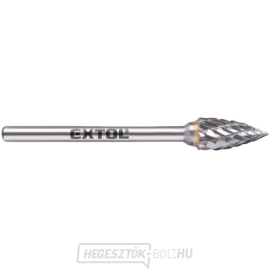 keményfém maró, éles ívű, ⌀6x13mm, ⌀3mm szár, közepes fogazású (dupla fogazású) gallery main image